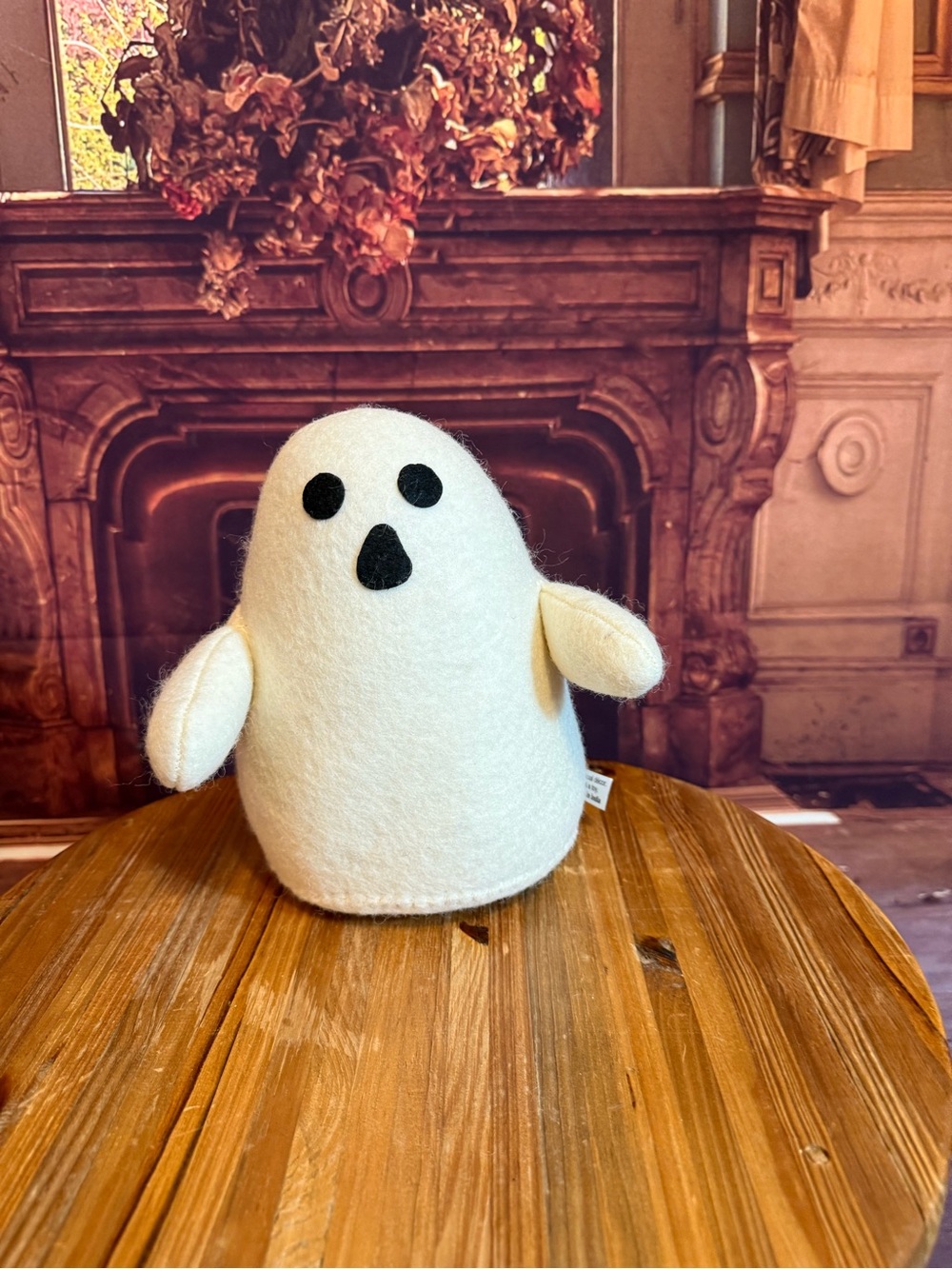 Weighted Felted Plush White Ghost Halloween Summerween Decor